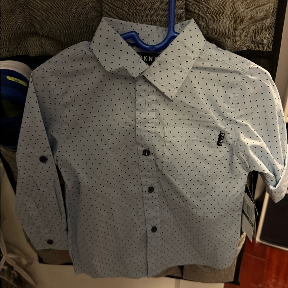 Blue toddler dress shirt